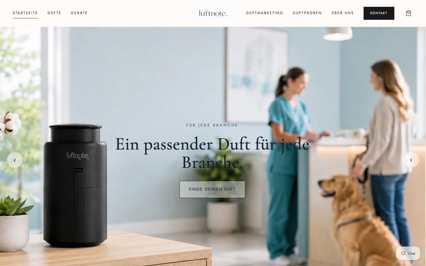 Luftnote homepage